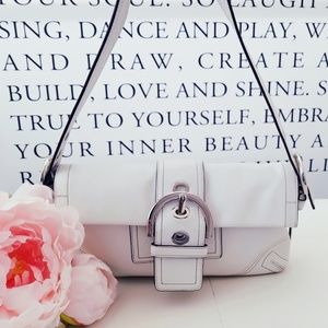 🖤Coach Leather Soho Flap Buckle Bag